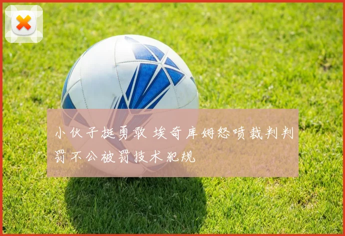 小伙子挺勇敢 埃奇库姆怒喷裁判判罚不公被罚技术犯规